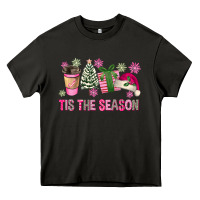 Asphalt Pink Christmas Tis The Season Heavy Core Tee - FaDigitalArtStudio