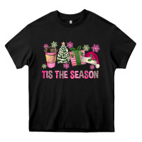 Black Pink Christmas Tis The Season Heavy Core Tee - FaDigitalArtStudio