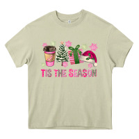 Mossy Pink Christmas Tis The Season Heavy Core Tee - FaDigitalArtStudio