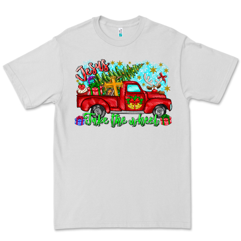 Jesus Take The Wheel Premium Tee by CowhideDigitalArt | Teevron