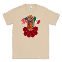 Mushroom our lady virgen de guadalupe mexican american flag holiday Classic Tee - linhVisuals