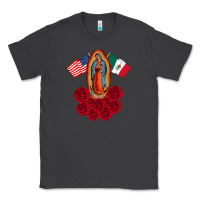 Smoke our lady virgen de guadalupe mexican american flag holiday Classic Tee - linhVisuals