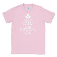 Bubblegum Pink keep calm and cowgirl horse Classic Tee - linhVisuals