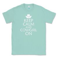 Seafoam keep calm and cowgirl horse Classic Tee - linhVisuals