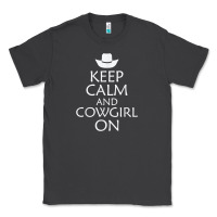 Smoke keep calm and cowgirl horse Classic Tee - linhVisuals