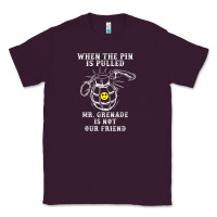 Plum military mr grenade is not our friend Classic Tee - linhVisuals