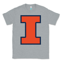 Heather Grey Illinois fighting illini, University of Illinois, UIUC, Geari Classic Tee - linhVisuals
