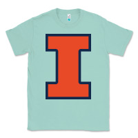 Seafoam Illinois fighting illini, University of Illinois, UIUC, Geari Classic Tee - linhVisuals