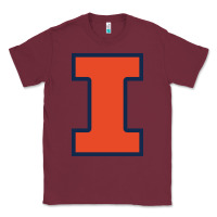 Burgundy Illinois fighting illini, University of Illinois, UIUC, Geari Classic Tee - linhVisuals