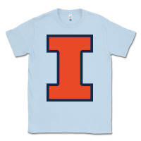 Dusty Blue Illinois fighting illini, University of Illinois, UIUC, Geari Classic Tee - linhVisuals