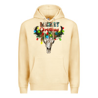 Pina Colada merry christmas bull skull Premium Hoodie - RanaPortraitStore
