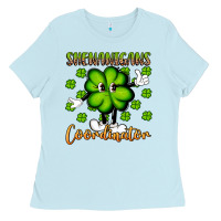 Baby Blue shenanigans coordinator st patrick s day artiststas Ladies Tee - Artiststas