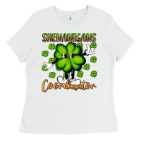 White shenanigans coordinator st patrick s day artiststas Ladies Tee - Artiststas