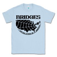 Dusty Blue bridges death stranding Classic Tee - linhVisuals