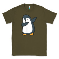 Army Green penguin dabbing funny Classic Tee - linhVisuals