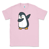 Bubblegum Pink penguin dabbing funny Classic Tee - linhVisuals
