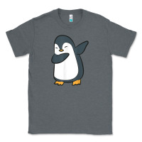 Charcoal Heather penguin dabbing funny Classic Tee - linhVisuals