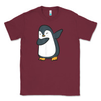 Burgundy penguin dabbing funny Classic Tee - linhVisuals