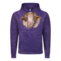 Cloud Purple merino wool ram Vintage Hoodie - BarkalooDesign