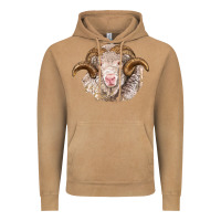 Vintage Camel merino wool ram Vintage Hoodie - BarkalooDesign