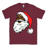 Burgundy black santa claus christmas Classic Tee - linhVisuals