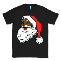 Black black santa claus christmas Classic Tee - linhVisuals