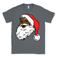 Charcoal Heather black santa claus christmas Classic Tee - linhVisuals
