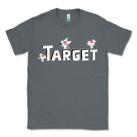 Charcoal Heather target team 3D Classic Tee - linhVisuals