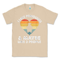 Mushroom i like penguins and 3 people vintage Classic Tee - linhVisuals