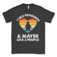 Smoke i like penguins and 3 people vintage Classic Tee - linhVisuals