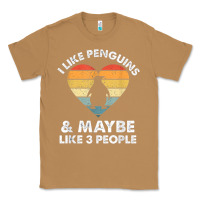Toasted Coconut i like penguins and 3 people vintage Classic Tee - linhVisuals