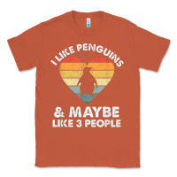 Copper i like penguins and 3 people vintage Classic Tee - linhVisuals