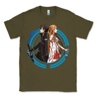 Army Green sword art online -  kirito and asuna Classic Tee - linhVisuals