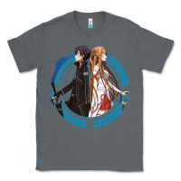 Charcoal Heather sword art online -  kirito and asuna Classic Tee - linhVisuals