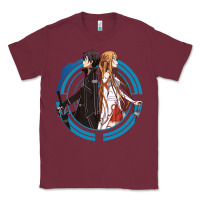 Burgundy sword art online -  kirito and asuna Classic Tee - linhVisuals
