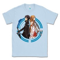 Dusty Blue sword art online -  kirito and asuna Classic Tee - linhVisuals
