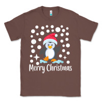 Chestnut penguin merry christmas with snow Classic Tee - linhVisuals