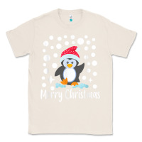 Natural penguin merry christmas with snow Classic Tee - linhVisuals