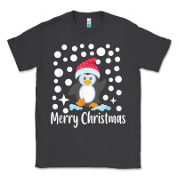 Smoke penguin merry christmas with snow Classic Tee - linhVisuals