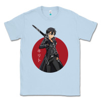 Dusty Blue Sword art online -kirito Classic Tee - linhVisuals