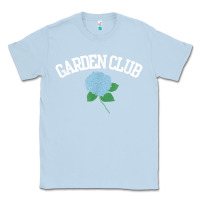 Dusty Blue grandmillennial hydrangea style garden club Classic Tee - linhVisuals