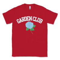 Red grandmillennial hydrangea style garden club Classic Tee - linhVisuals