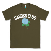 Army Green grandmillennial hydrangea style garden club Classic Tee - linhVisuals