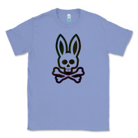 Colony Blue psychedelic bunny easter day, qsycho bunnies, easter 2022 Classic Tee - linhVisuals