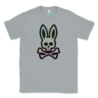 Heather Grey psychedelic bunny easter day, qsycho bunnies, easter 2022 Classic Tee - linhVisuals