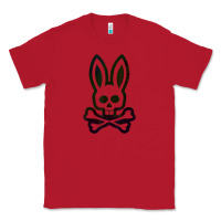 Red psychedelic bunny easter day, qsycho bunnies, easter 2022 Classic Tee - linhVisuals