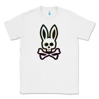 White psychedelic bunny easter day, qsycho bunnies, easter 2022 Classic Tee - linhVisuals