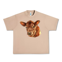 Burro red angus calf face Urban Heavy Tee - LillyAllenDesigns