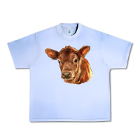 Grape Ice red angus calf face Urban Heavy Tee - LillyAllenDesigns