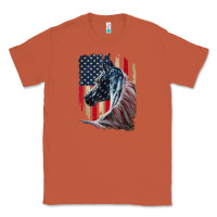 Copper patriotic horse american flag   horse vintage Classic Tee - linhVisuals
